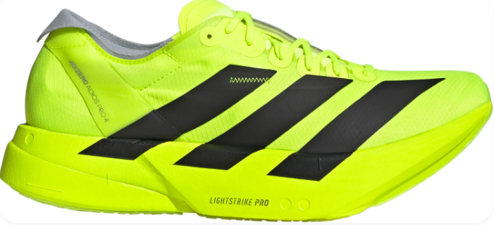 Men's adidas Adizero Adios Pro 4 Running Shoes – Yellow