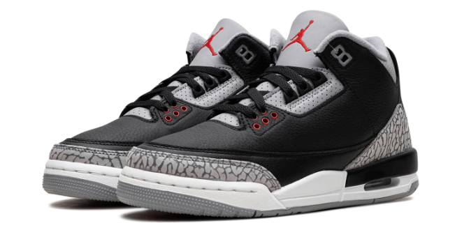 Air Jordan 3 GS “Black Cement” Kids – DM0967-010