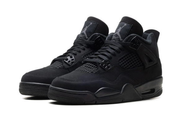 Air Jordan 4 Retro GS “Black Cat” (2025) Kids – IB4171-010